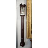 A GEORGE III STYLE STICK BAROMETER