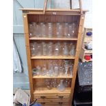 A LARGE COLLECTION OF VINTAGE GLASS STORAGE JARS and similar glassware