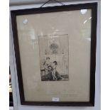 CLAUDE ALLIN SHEPPERSON 1867-1921, CARTOON OR BOOK ILLUSTRATION, pen drawing, signed and on mount, t