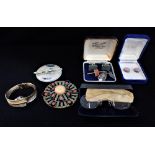 A COLLECTION OF JEWELLERY, to include a ladies " Buler", bangle watch