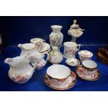 A COLLECTION OR ROYAL CROWN DERBY TEA WARE and similar ceramics