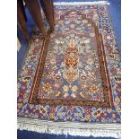 A PRAYER RUG WITH A PERSIAN DESIGN, modern, length 151cm, width 90cm