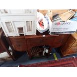 A SHERETON REVIVAL MAHOGANY SIDEBOARD, 125cm wide