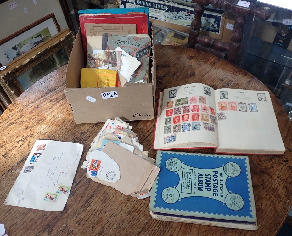 A COLLECTION OF VINTAGE STAMPS with some albums - Image 2 of 2