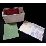 A COLLECTION OF STAMP ALBUMS and stamps