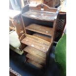 A 1920S OAK BOOKCASE and another similar (2)