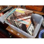 A COLLECTION OF LP RECORDS to include, 'The Beatles Please Please Me' and a few 45s