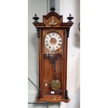 A 19TH CENTURY REGULATOR WALL CLOCK