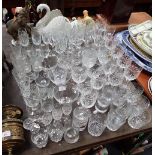 A QUANTITY OF DRINKING GLASSES