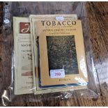 ARTHUR E TANNER TOBACCO revised edition, and three copies of 1950s Tobacco Journal