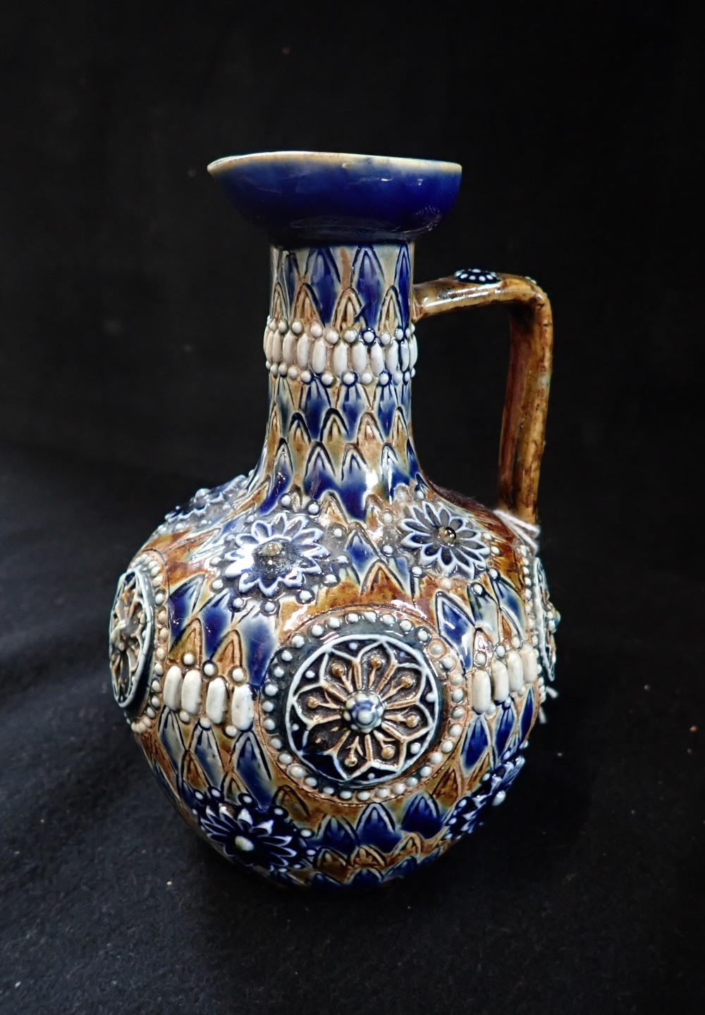 A VICTORIAN DOULTON LAMBETH WARE EWER