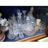 A COLLECTION OF CUT GLASS