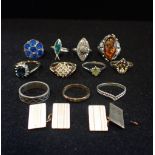 A COLLECTION OF DRESS RINGS
