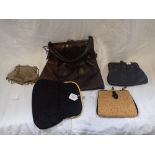 A COLLECTION OF BAGS AND EVENING PURSE