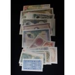 A COLLECTION OF WORLD BANKNOTES