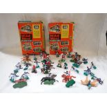 A COLLECTION OF VINTAGE PLASTIC COWBOYS AND INDIANS