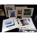 A COLLECTION OF MODERN SIGNED AND MOUNTED PHOTOGRAPHS