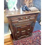 A 17TH CENTURY AND LATER OAK CUPBOARD