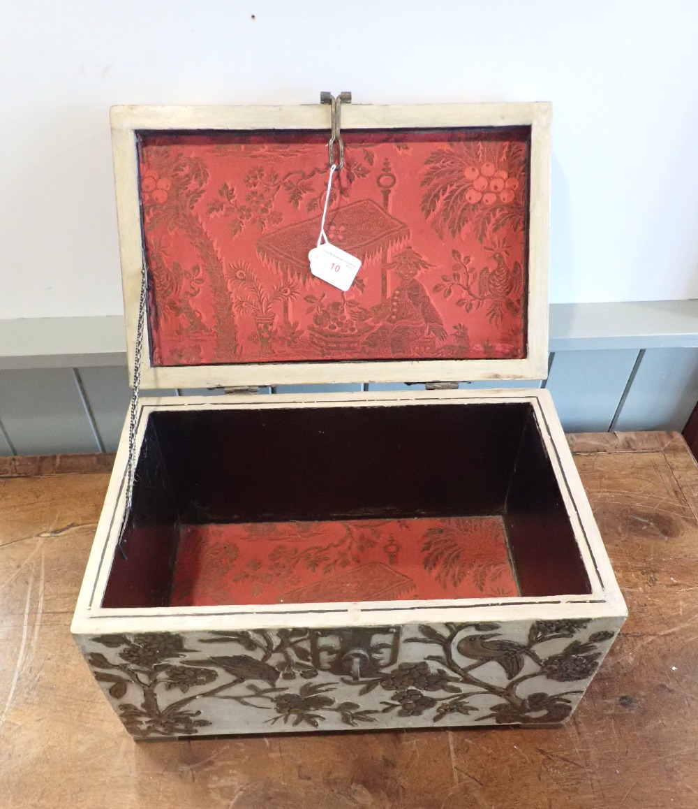 AN ORIENTAL STYLE BOX, - Image 2 of 2