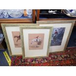 DANIEL CRANE (born 1969), A COLLECTION OF FIVE SIGNED LIMITED EDITION HUNTING PRINTS