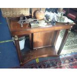 A REGENCY STYLE MAHOGANY EGYPTIAN REVIVAL CONSOLE TABLE