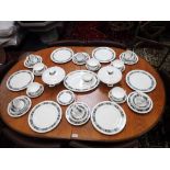 A WEDGWOOD BLACK ASIA DINNER SERVICE