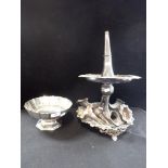 A SILVER PLATED CENTREPIECE