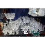 A COLLECTION OF CUT GLASSES