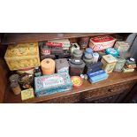 A COLLECTION OF VINTAGE TINS