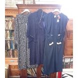 THREE VINTAGE DRESSES