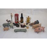 A COLLECTION OF BRITAIN'S CAST METAL ANIMALS