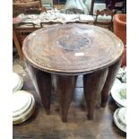 A 19TH CENTURY AFRICAN TRIBAL ROUND TABLE