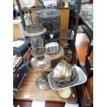 AUTOMOBILIA: A VINTAGE BRASS CASED MOTORCAR RALLY LAMP