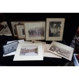 A COLLECTION OF 19TH CENTURY AND SIMILAR PHOTOGRAPHS, to include shops and football teams, some fram