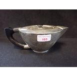 AN ART DECO SILVER PLATED TEAPOT