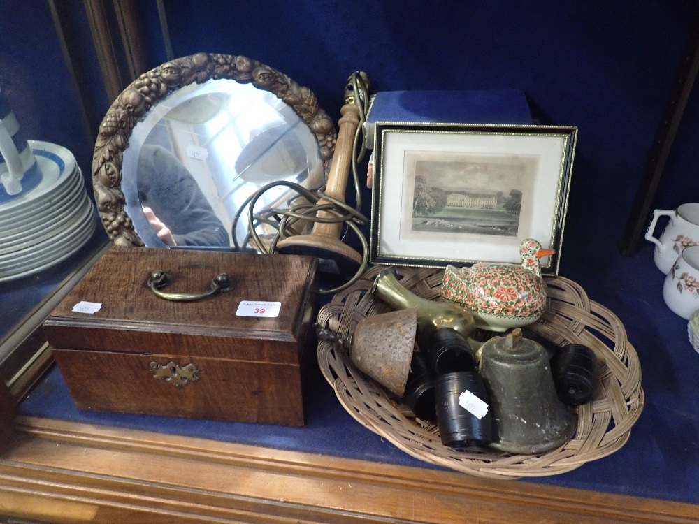 A GEORGE III TEA CADDY