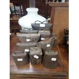 A COLLECTION OF ANTIQUE COW BELLS