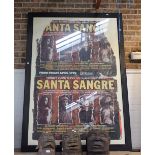 SANTA SANGRE (HOLY BLOOD); A LARGE VINTAGE AVANT-GARDE HORROR FILM POSTER