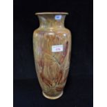 A ROYAL DOULTON GLAZED STONEWARE VASE