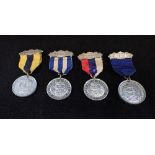 FOUR ATTENDANCE MEDALS, 1911, 1912,1913 &1914