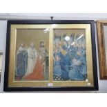 A LATE 19TH CENTURY CHROMOLITHOGRAPH PRINT OF THE WILTON DIPTYCH