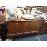 A LARGE WALNUT CABINET o