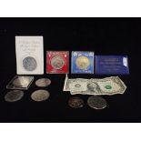 A COLLECTION OF COINS AND BANK NOTES