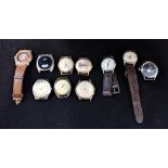 A COLLECTION OF GENTLEMAN'S WRISTWATCHES