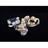 THREE JAPANESE NETSUKE