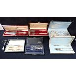 A COLLECTION OF BOXED SETS OF CUTLERY
