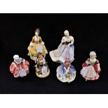 FIVE ROYAL DOULTON FIGURES