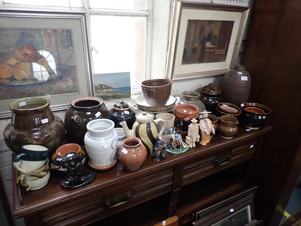 A COLLECTION OF ART POTTERY