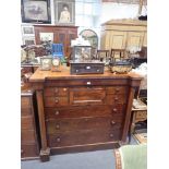 A 19TH CENTURY MAHOGANY SCOTTISH CHEST OF DRAWERS