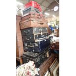 A LARGE COLLECTION OF VINTAGE CASES